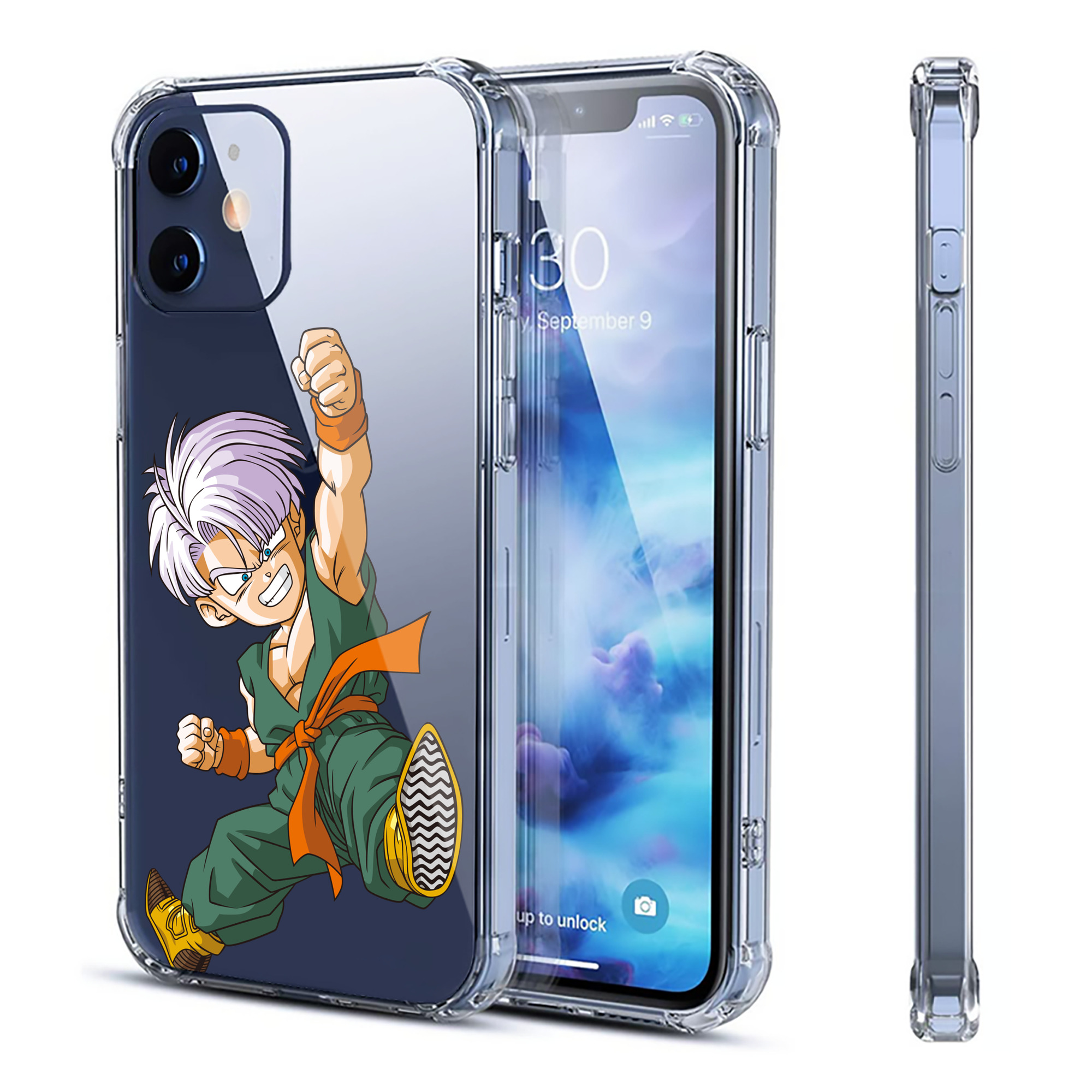 （画像用） ドラゴンボール トランクス（Torankusu）DRAGON BALL Trunks 【iPhone 12シリーズ対応】透明スマホケース（クリアソフトケース）
